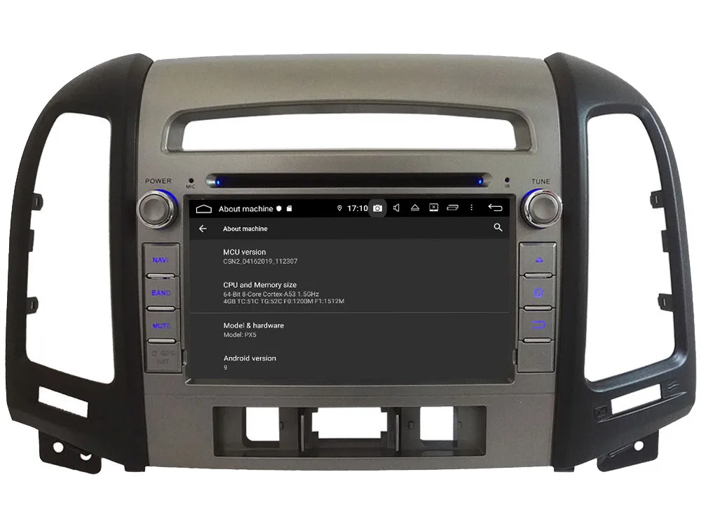 Klyde 4G wifi Android 9 Восьмиядерный 4 Гб ОЗУ 64 Гб ПЗУ DSP BT автомобильный DVD мультимедийный плеер радио для hyundai Santa Fe 3 отверстия 2006-2012
