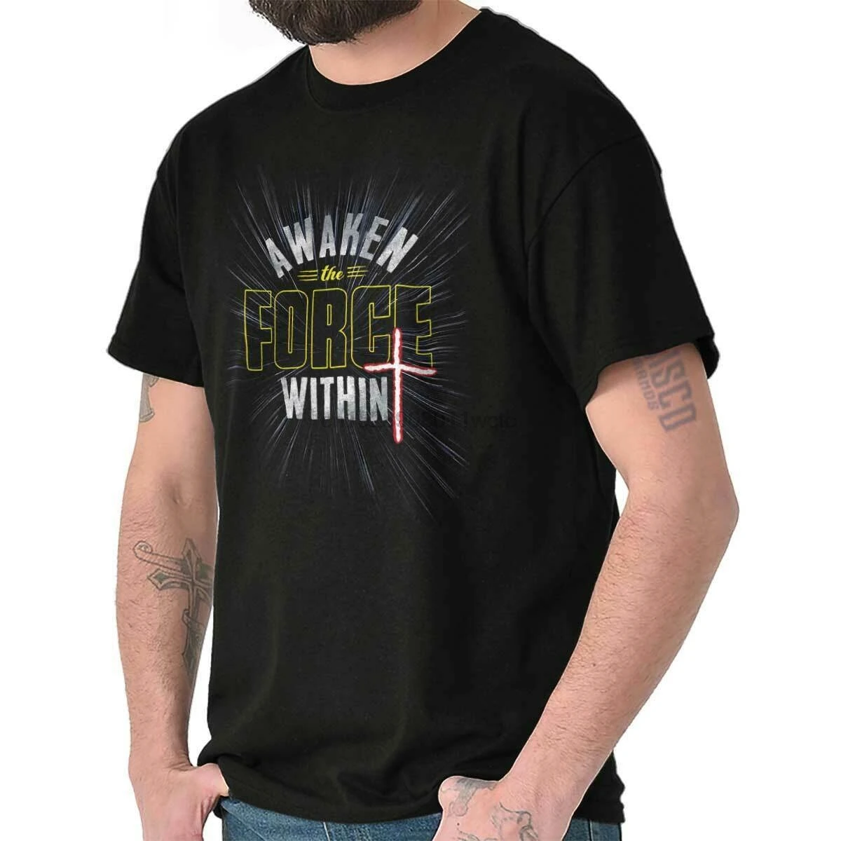 Awaken The Force Within Christian Religious Jesus Christ T Shirt |