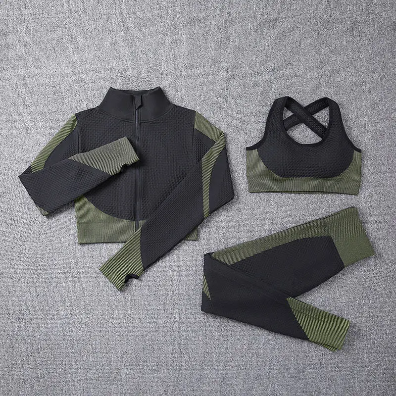 H9670057507af47018140355fffad4f15E - Women's Fitness 3 Sets Tracksuit Leggings Bra - Wholesale Gym Clothing Manufacturer| Worldwide Delivery