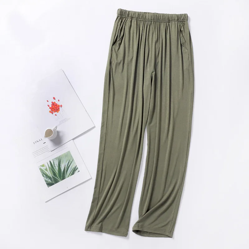 New men's modal  trousers thin section spring and summer home pants men's plus size home pants casual trousers pajama pants mens pajama bottoms