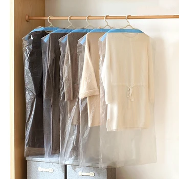 

Clothes Hanging Garment Dress Clothes Suit Coat Dust Cover Home Storage Bag Pouch Case Organizer Wardrobe Hanging Clothing 65400