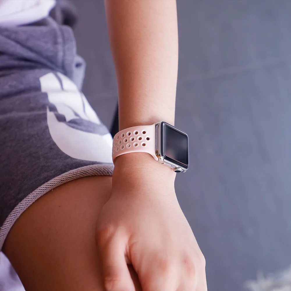 Силиконовый ремешок для apple watch 4 ремешок для apple watch 40 мм 44 мм 38 мм 42 мм correa iwatch series 4 3 2 1 для apple watch 5 ремешок для часов