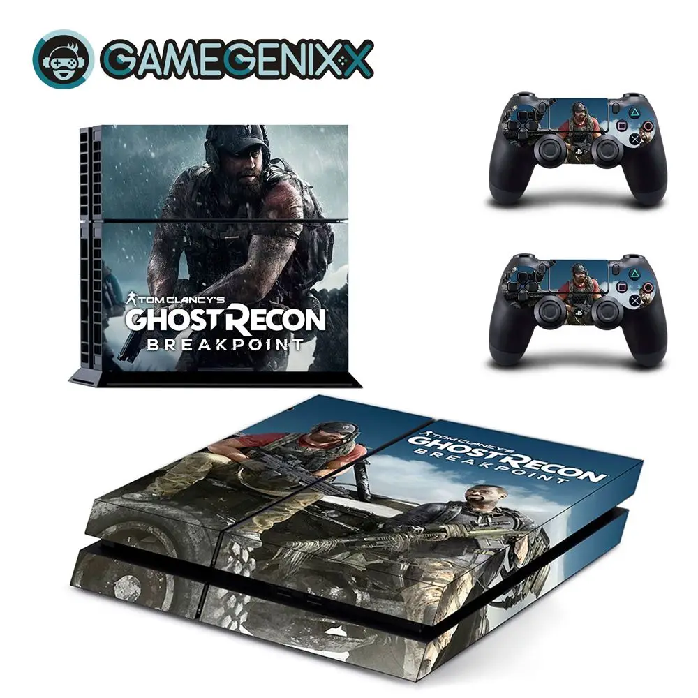 GAMEGENIXX Кожа Наклейка виниловая наклейка водонепроницаемый чехол для PS4 консоли и 2 контроллеров-Ghost Recon