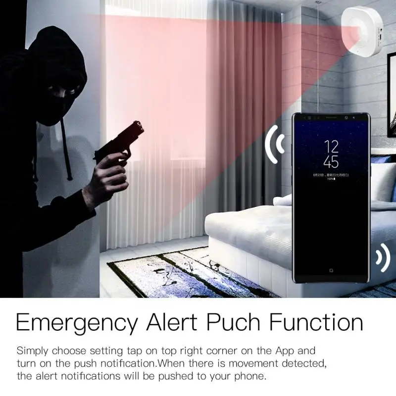 Tuya smart life wifi инфракрасный датчик безопасности PIR детектор движения поддержка в