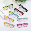 1 PC New Children Ellipse PC Frame Eyeglasses Kids Anti Blue Light Glasses Clear Transparent  Computer Blocking Spectacles ► Photo 2/6