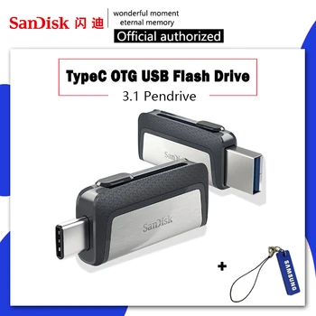

Sandisk Type C OTG USB Flash Drive 64 128 GB Pendrive 128gb 64gb 32gb 256gb Pen Drive 3.1 USB Stick Disk on Key Memory for Phone