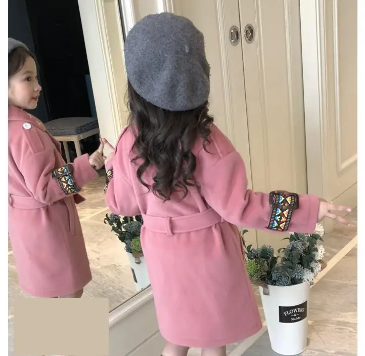 Black Friday New Christmas Children Girls Coat Kids Princess Wool Coat Chidren Winter Spring Autumn Clothes Manteau Fille 12 Ans