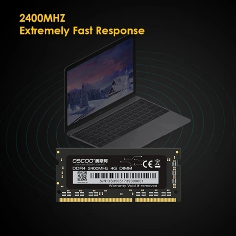 OSCOO OSC-D4 N200 DDR4 4G ram 2400MHz 260PIN 1,2 V SODIMM notebook Memory