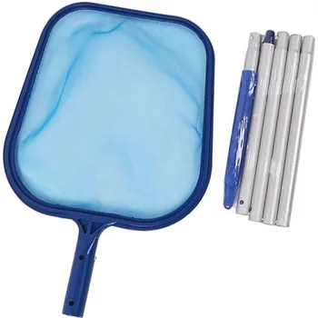 

Swimming Pool Skimmer Net With 5 47-inch Removable Rods, Leaf Skimmer Net Rake Net For Spa Pool, Swimming Pool Cleaning Supplies