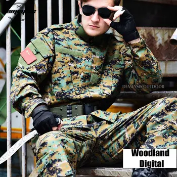

Airsoft Paintball Camouflage Suit Tactical Sets Men Women Army Military Shooting Uniform Hunting Combat Uniform Shirt + Pants