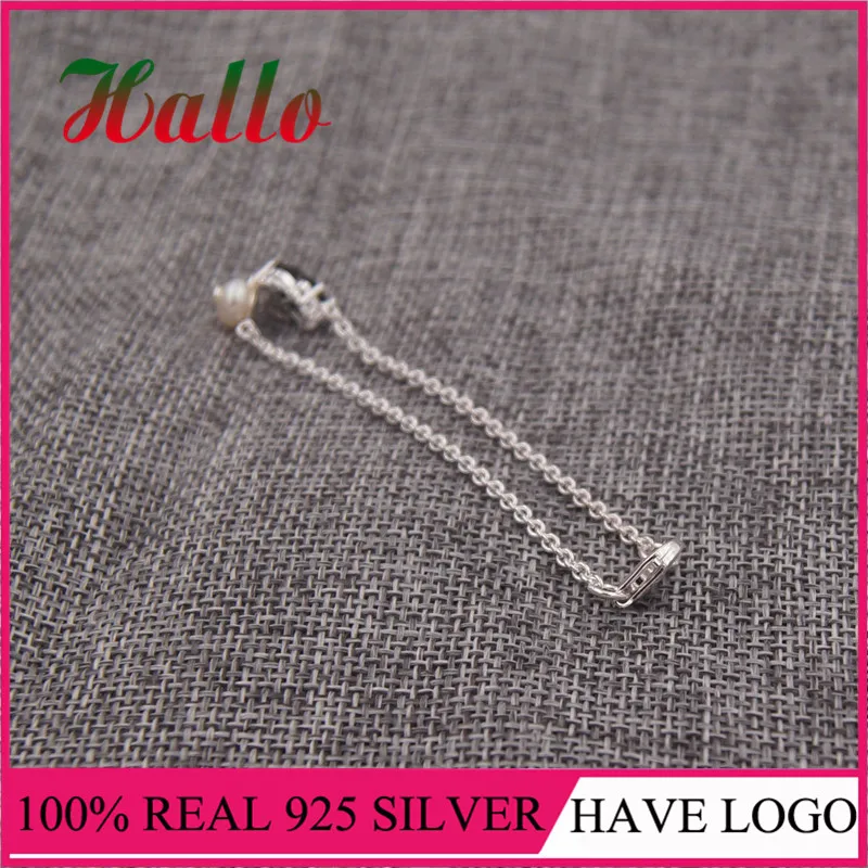 Чистое серебро 925 пробы ювелирный бренд животных браслет Pulseras plata mujer 925 ювелирные изделия - Цвет камня: 17.5cm 513631510