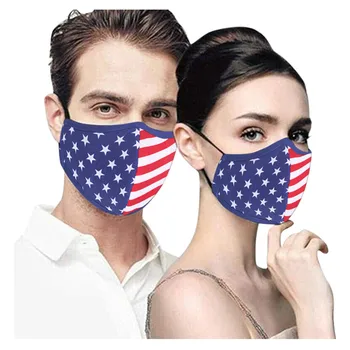 

Adult Stripe Women Star Print Safet Reusable Cotton Protect Washable Face Facemask maske Health Cycling Facemask mascarillas