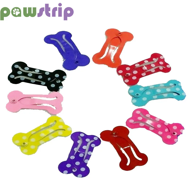 Pawstrip 10 шт./лот заколка в форме кости для маленьких собак и кошек товары груминга