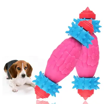

Bite Resistant Dog Chew Toy Puppy Oral Care Cleaning Teeth Toys Doggy Molar Biting Toys TPR Pet Interactive Training Toy