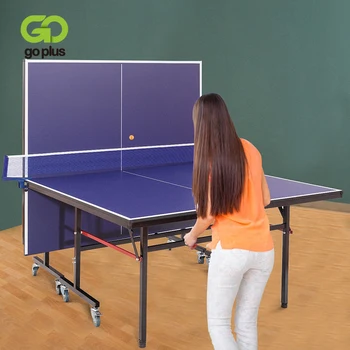 

Multifunction Removable Foldable Net Table Tennis Table Locking Casters Durable Steel Frame Construction Ping-Pong Table