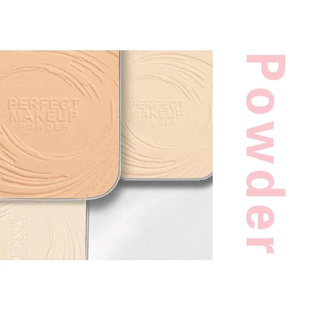 Foundation Makeup Three Color Powder Oil Control Thoroughly Set Makeup Concealer Waterproof Concealer Cosmetics Pressed Powder