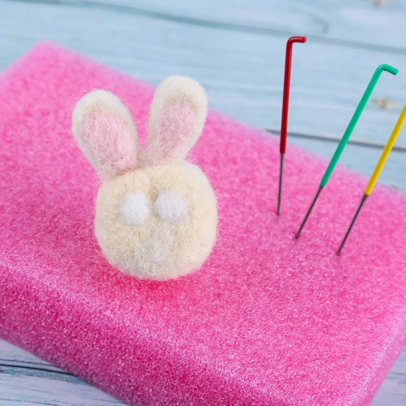 IMZAY 35 Pcs needle felt kit Felting Needles Kit Stainless Steel Wool Felt Tools Set Felting Pocked Needles Colorful Wool Supplies