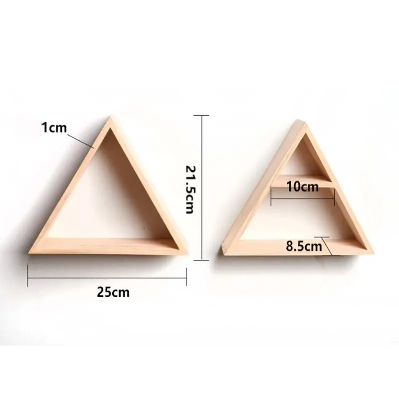 Деревенский стиль стеллаж для хранения Woooden ручной работы DIY треугольник товарная Полка Стеллаж для хранения украшения