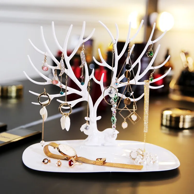 Высококачественный Дисплей с головой оленя ювелирные изделия серьги ожерелье