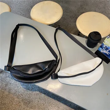 

New Japanese Style Chic Trendy Shoulder Bag for Women Pockets Korean Fashion PU Leather Mobile Phone Crossbody Chest Bag Handbag