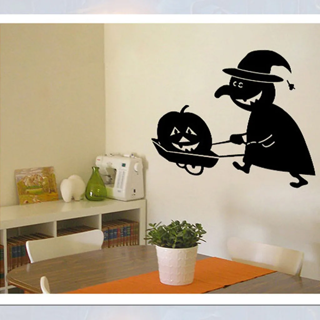 Us 1 76 41 Off Funny Halloween Wall Stickers Horror Door Stickers Window Horror Stickers Decoration Wallpaper Decal Mural Bedroom Decor 2019 In Wall
