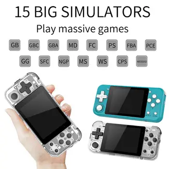 

Q90 16 Simulators Game Console Handheld Retro 3-Inch IPS Screen Game Machine With Dual Open System 3D New Games