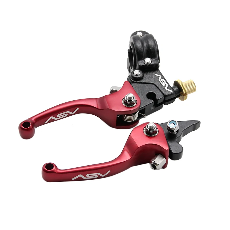 Sclmotos-CNC ASV Motorcycle Brake Clutch Levers Foldable Lever For Honda for Yamaha for Kawasaki for Suzuki Dirt Pit Bike ATV