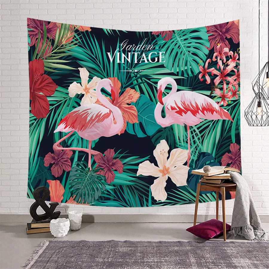Гобелен настраиваемый EBay Горячая Распродажа домашняя ткань декоративная ткань фон ткань Фламинго гобелен