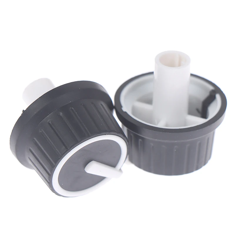 Potentiometer Knob Cap Rubber Half Shaft Knob Potentiometer Rotary Encoder Volume Switch 2PCS 25*25.5MM