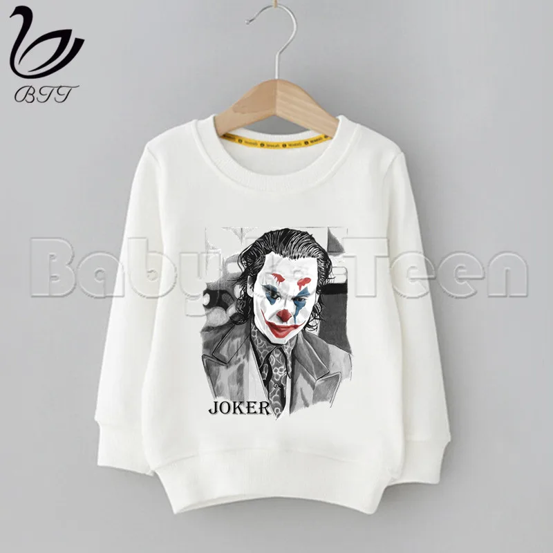 Детские толстовки с капюшоном с принтом «Joker Joaquin Phoenix», «Woody», «Number 1-9», свитшоты для мальчиков, Детские свитшоты, повседневные толстовки