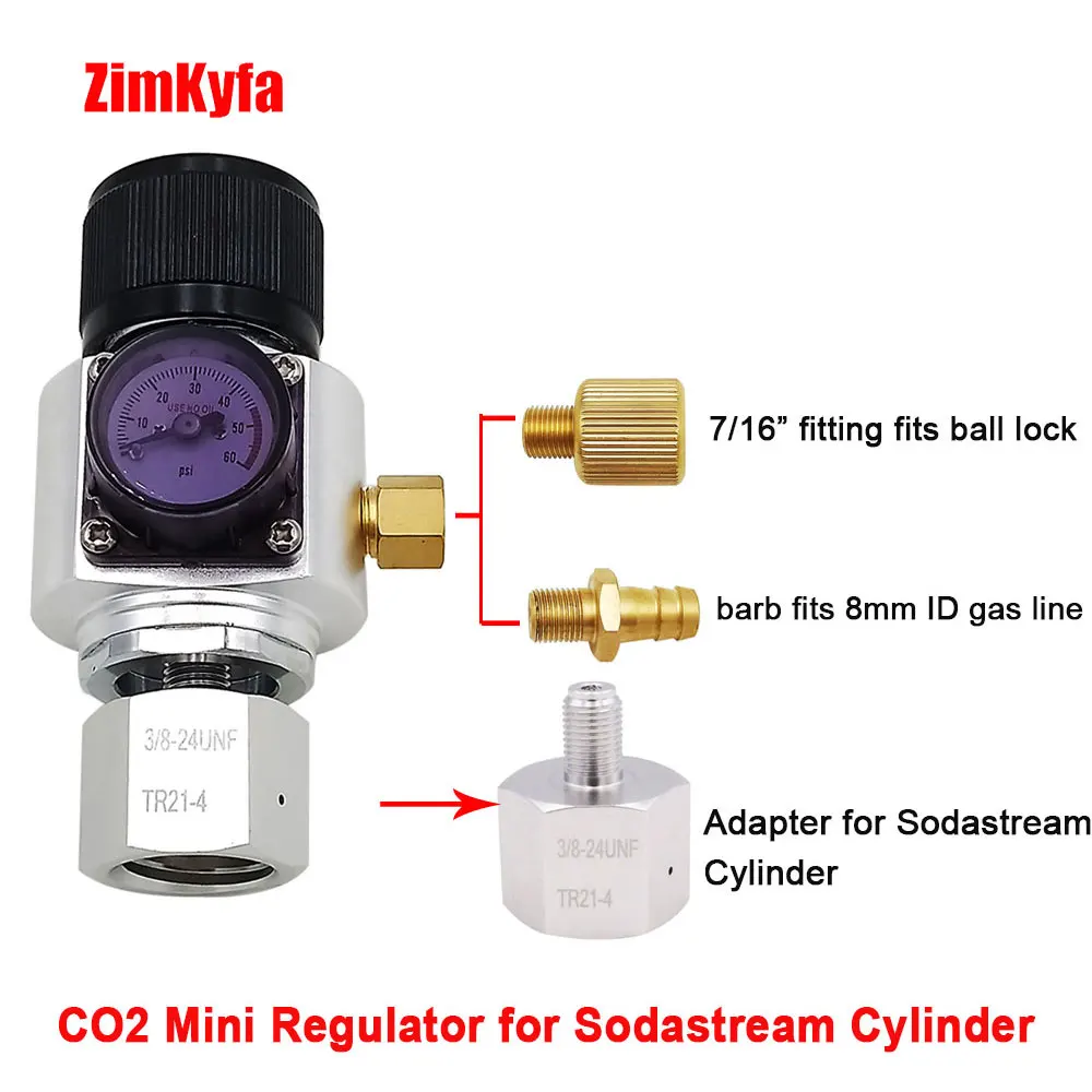СО2 мини газовый регулятор Sodastream пейнтбол CGA320 W21.8 бак одноразовый адаптер