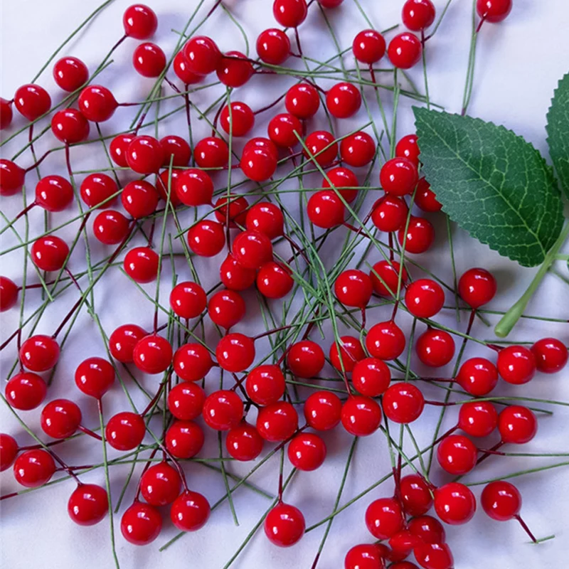 50 шт./лот искусственное рождественское Sakura бусины для дома вазы Украшение На