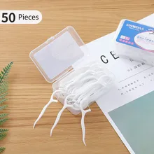 50 шт./кор. домашняя Арка сверхтонкая Стоматологическая нить бар Стоматологическая шов линия очистки Уход за зубочистка пластиковая зубочистка