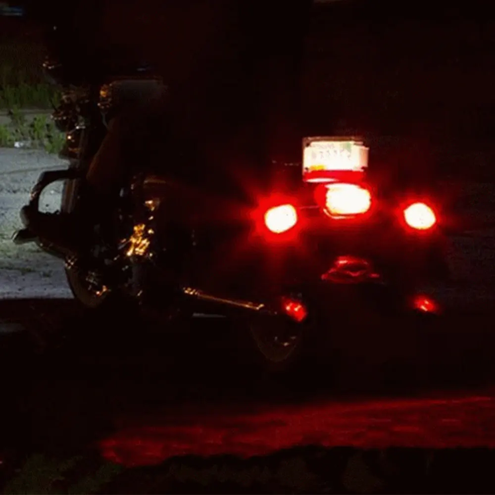 Атмосферное освещение автомобиля мотоцикла 6 RGB 36 светодиодный смарт-стоп-сигнал с беспроводным пультом дистанционного управления Moto декоративные полосы лампы комплект