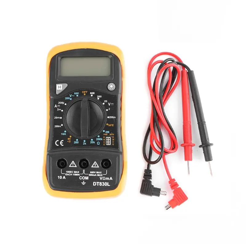 Digital LCD 1999 Multimeter Backlight AC//DC Electrical Voltmeter Ohm Volt Tester