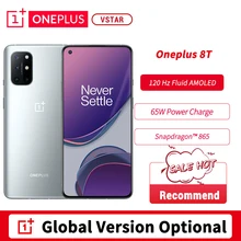 Versão global opcional oneplus 8t smartphone 6.55