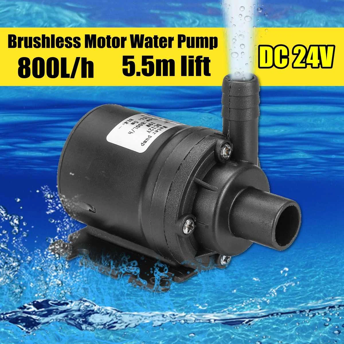 ZYW680 Мини DC 24 в водяной насос 5,5 м Солнечный бесщеточный двигатель циркуляции воды водяной насос погружные водяные насосы