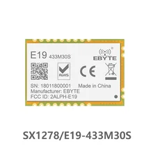 E19-433M30S Lora Long Range SPI SX1278 433 МГц 1 Вт штамп антенна отверстия IoT uhf беспроводной приемопередатчик приемник модуль