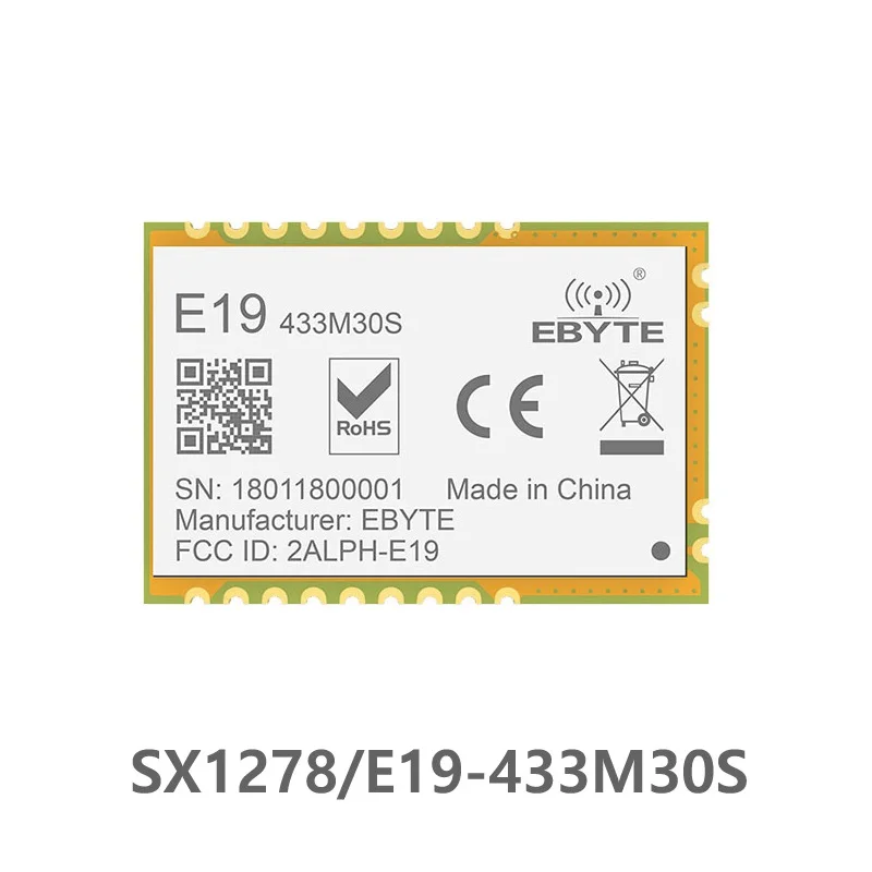 

E19-433M30S Lora Long Range SPI SX1278 433MHz 1W Stamp Hole Antenna IoT uhf Wireless Transceiver Transmitter Receiver Module