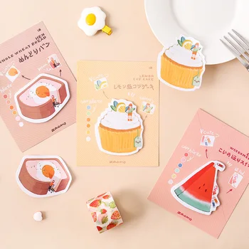 

Early foam original sticker bread dessert series 30 creative fresh hand account DIY kawaii stickers 6pcs