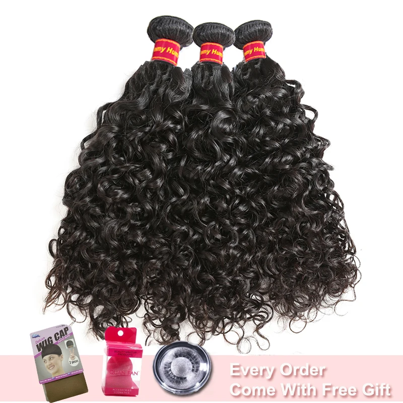 Ali queen hair 3 шт бразильские волнистые натуральные кудрявые пучки волос 1"-26" натуральный цвет remy hair человеческие волосы ткачество