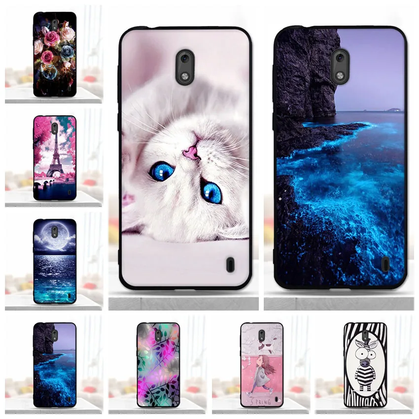 

Case For Nokia 2 TA-1029 TA-1035 Cover Funda Soft TPU Cute Pattern Cartoon Back Cover For Nokia 2 Case Silicon Cover For Nokia 2