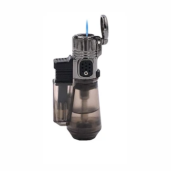 

Cigar Lighter Jet Butane Torch Windproof Cigarette Lighter Turbo Flame Gas Butane Lighter With Butane Window Gadgets for Men
