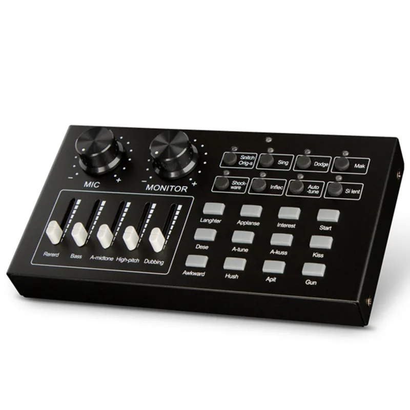 Stage audio equipment special effects mobile phone computer external live sound card K song concert voice change sound processor