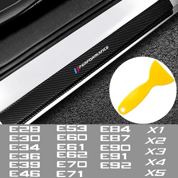 

4PCS Car Door Sill Sticker for BMW E28 E30 E34 E36 E39 E46 E52 E53 E60 E61 E62 E70 E71 E83 E84 E87 E90 E91 E92 X1 X2 X3 X4 X5 X6