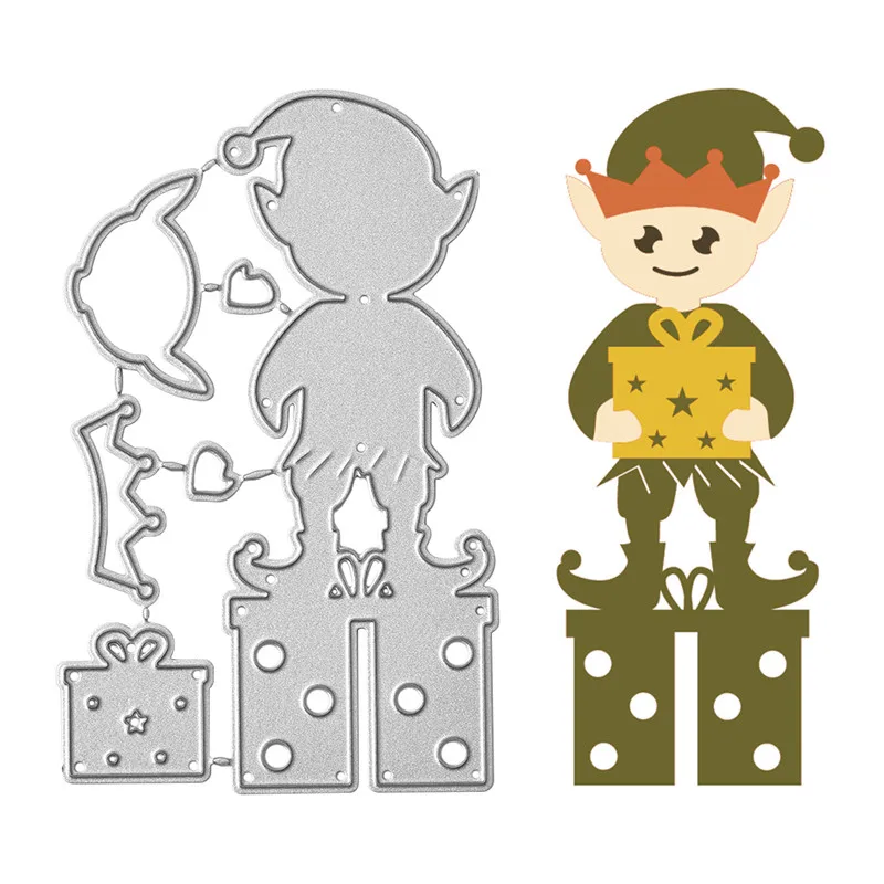 

Eastshape Clown Carry Gift Metal Cutting Dies New 2019 Christmas for Card Making Scrapbooking Embossing Cuts Stencil Craft Dies