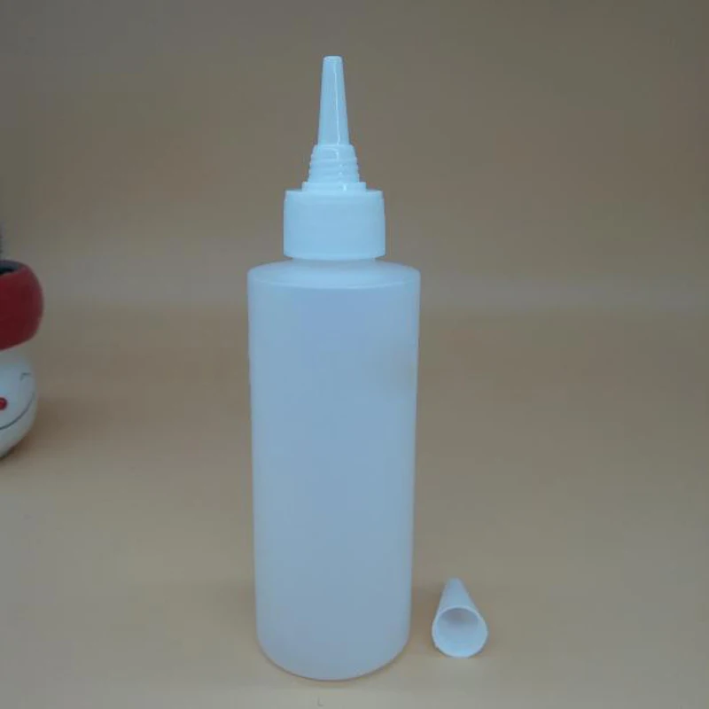 

50pcs 150ml Empty HDPE Glue Bottle Sample for Liquid Plastic-vials Storage with Pointed Cap Essence Oil Squeeze Pigment Bottle