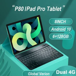 Tablette Android 10 de 8 pouces P80 Pad Pro, avec 6 go de RAM, 128 go de ROM, MTK6797 10 Core, Google Play Dual, 4G, GPS, WiFi, type c 