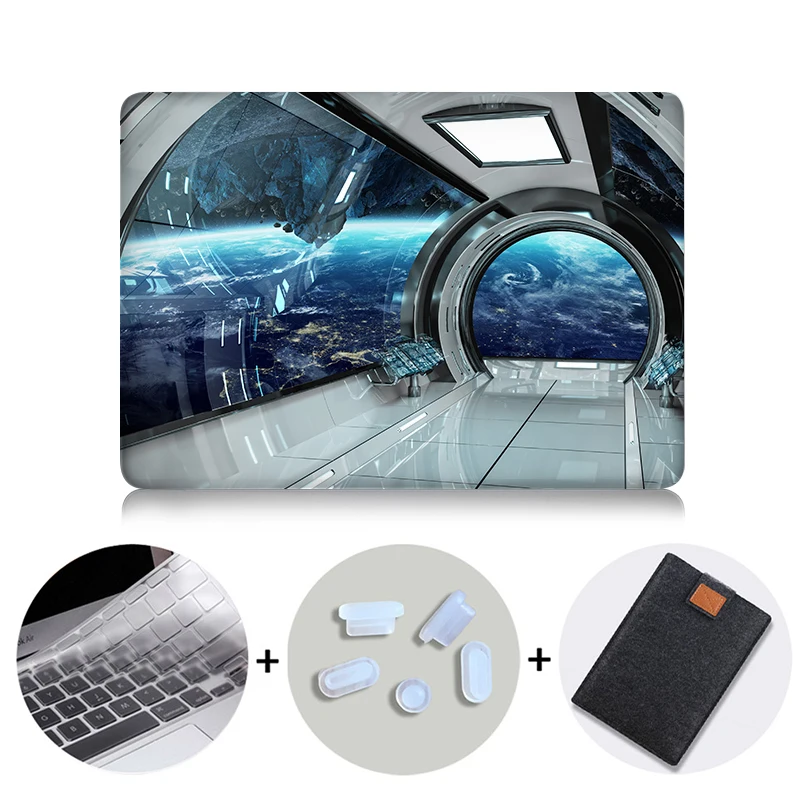 Чехол MTT для Macbook Air Pro retina 11, 12, 13, 15 дюймов, чехол с сенсорной панелью, космическая капсула, 13,3, 15,4 дюймов, чехол для ноутбука A1706, A1466 - Цвет: MB10