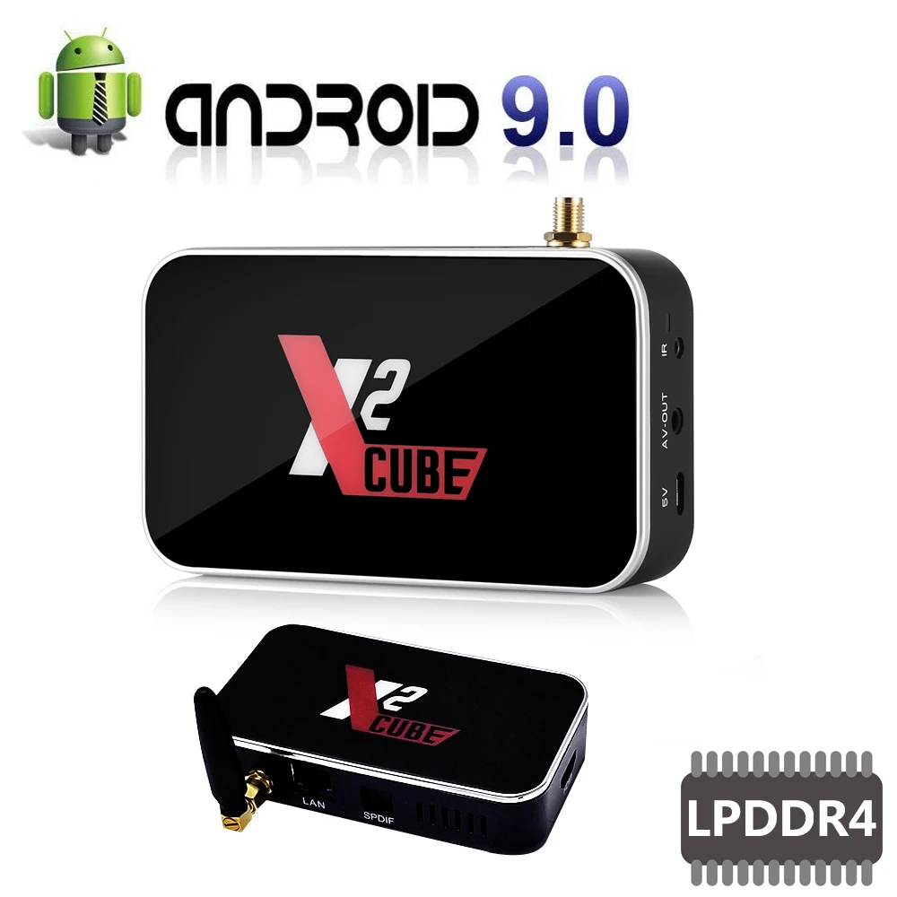 ТВ-приставка Ugoos X2 Cube 2G DDR4 16G X2 Pro 4G DDR4 3 2G Amlogic S905X2 Android 9,0 2,4G/5G WiFi 1000M LAN медиаплеер приставка